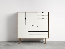 Buffet scandinave modèle S3 blanc. 