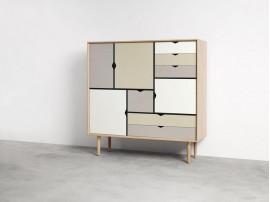 Scandinavian  sideboard S3 multicoloured.