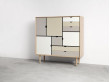 Scandinavian  sideboard S3 multicoloured.