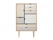 Buffet scandinave modèle S5 multicolore.