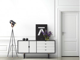 Enfilade scandinave modèle S6 blanc. 