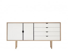 Enfilade scandinave modèle S6 blanc. 