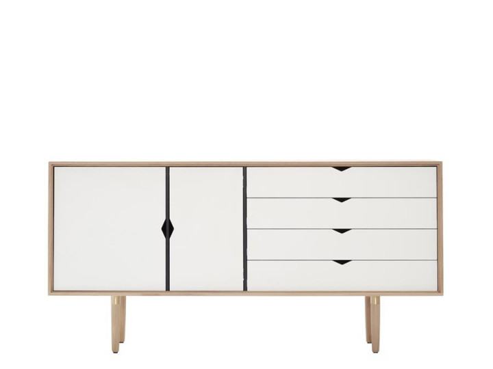 Enfilade scandinave modèle S6 blanc. 