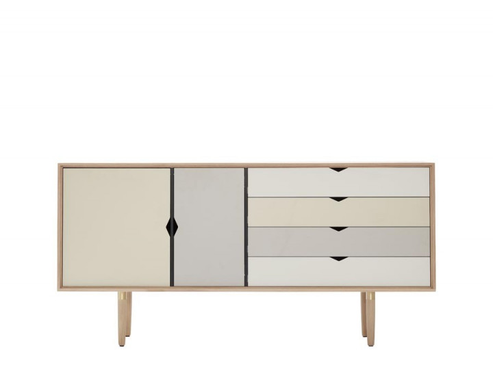 Enfilade scandinave modèle S6 multicolore.