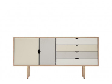 Enfilade scandinave modèle S6 multicolore.