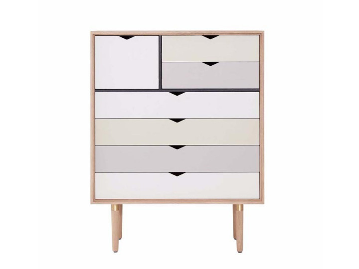 Buffet scandinave modèle S8 multicolore.