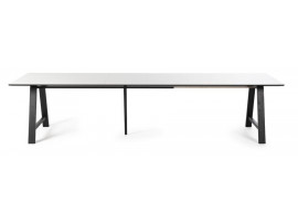 Table de repas  scandinave à rallonge modèle T1. Stratifié ou linoléum. De 160 cm à 310 cm. 6/12 pers