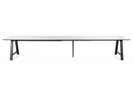 Scandinavian Extendable Dining Table model T1 laminate or linoleum , 160 cm to 310 cm . 6/12 seats.  
