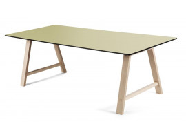 Table de repas  scandinave à rallonge modèle T1. Stratifié ou linoléum. De 160 cm à 310 cm. 6/12 pers