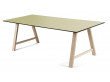 Table de repas  scandinave à rallonge modèle T1. Stratifié ou linoléum. De 160 cm à 310 cm. 6/12 pers