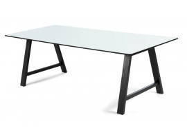 Scandinavian Extendable Dining Table model T1 laminate or linoleum , 160 cm to 310 cm . 6/12 seats.  