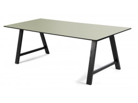 Table de repas  scandinave à rallonge modèle T1. Stratifié ou linoléum. De 160 cm à 310 cm. 6/12 pers