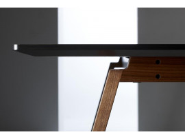 Table de repas  scandinave à rallonge modèle T1. Stratifié ou linoléum. De 160 cm à 310 cm. 6/12 pers