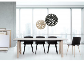 Scandinavian Extendable Dining Table model T1 laminate or linoleum , 160 cm to 310 cm . 6/12 seats.  