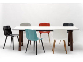 Table de repas  scandinave modèle T1. Stratifié ou linoléum. En 160/180/220/240/295 cm. 