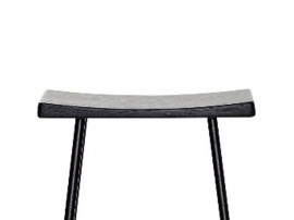 Tabouret de bar scandinave modèle HC2 noir. H65 cm ou H79 cm. 