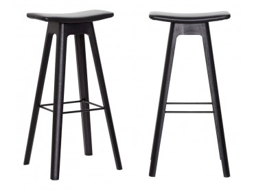 Scandinavian stool bar model HC1, fabric or leather, 67 cm or 80 cm. 