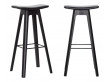 Scandinavian stool bar model HC1, fabric or leather, 67 cm or 80 cm. 