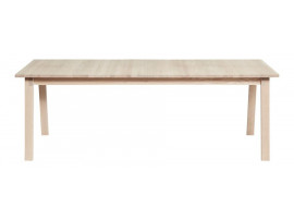 Scandinavian Extendable Dining Table model T9 solid oak , 220 cm to 420 cm . 8/18 seats.  