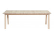 Table de repas  scandinave à rallonge modèle T9. chêne massif. De 220 cm à 420 cm. 8/18 pers