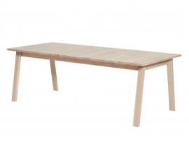 Table de repas  scandinave à rallonge modèle T9. chêne massif. De 220 cm à 420 cm. 8/18 pers