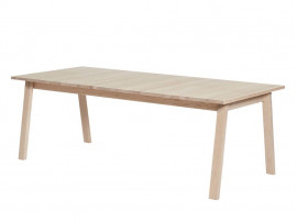 Scandinavian Extendable Dining Table model T9 solid oak , 220 cm to 420 cm . 8/18 seats.  