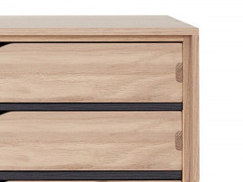 Petite commode scandinave 5 tiroirs Modèle S2 chêne