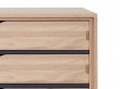 Small chest of drawers, 5 drawers Model S2 in oak