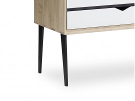 Petite commode scandinave 5 tiroirs Modèle S2 couleur