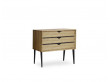 Petite commode scandinave 3 tiroirs Modèle S2 chêne