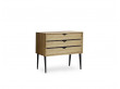Small chest of drawers, 3 drawers Model S2 in oak
