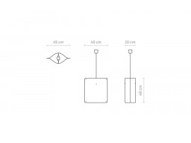 Finnish pendant model Square 45