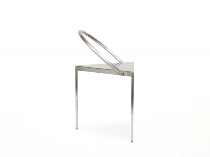 Triangolo chair. Stainless steel. 