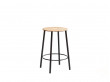 Adam stool R31. Oak. Black structure. H50. 