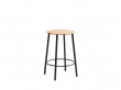 Adam stool R31. Oak. Black structure. H50. 