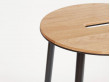 Adam stool R31. Oak. Black structure. H50. 