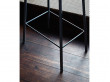 Adam stool. Oak. Grey structure. Rectangularseat. H65 cm or H76 cm