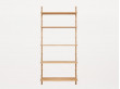 Shelf library H : cm. 2 rails. 