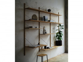 Shelf library H : cm. 2 rails. 