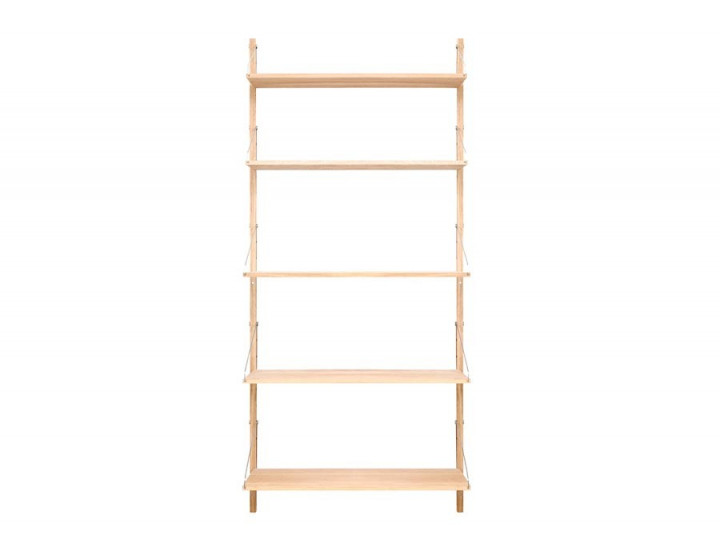 Shelf library H : cm. 2 rails. 