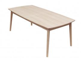 Table de repas scandinave à rallonges, modèle 120, 6/10 pers.