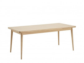 Table de repas scandinave à rallonges, modèle 500, 6/12 pers.