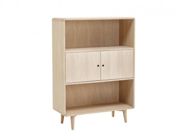 Scandinavian bookcase model 500D in oak