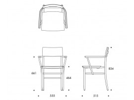 Fauteuil scandinave modèle Madonna II. Cuir.