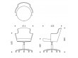 Chaise de bureau scandinave modèle Zen HR I 4705