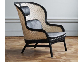 Fauteuil scandinave modèle Dandy black. 