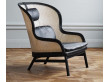 Fauteuil scandinave modèle Dandy black. 