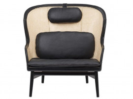 Fauteuil scandinave modèle Dandy black. 