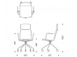 Day Hight Swivel chair. With armrests. 