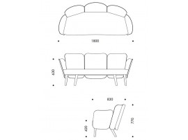 Julius Sofa. 3 seats. 